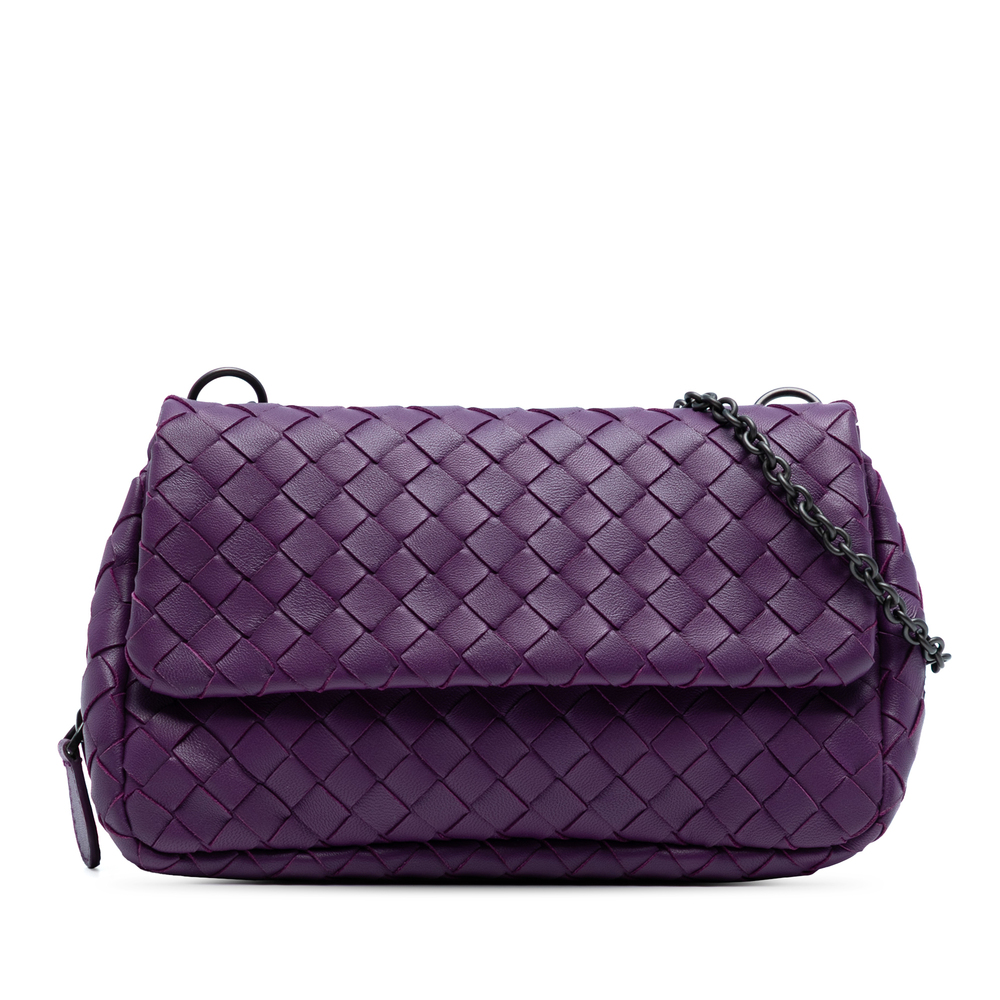 Pre-Loved Bottega Veneta Mini Nappa Intrecciato Expandable Chain Flap Crossbody